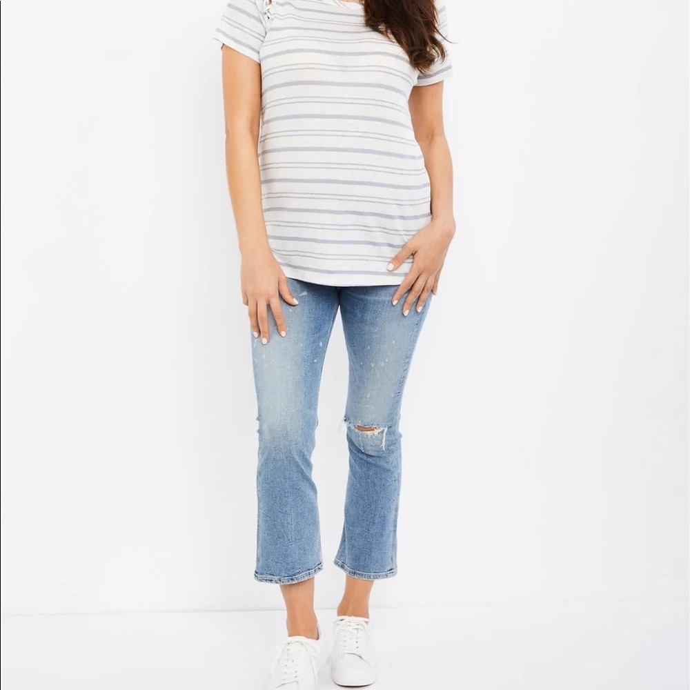 Citizens of Humanity Maternity Demy Cropped Flare Jeans